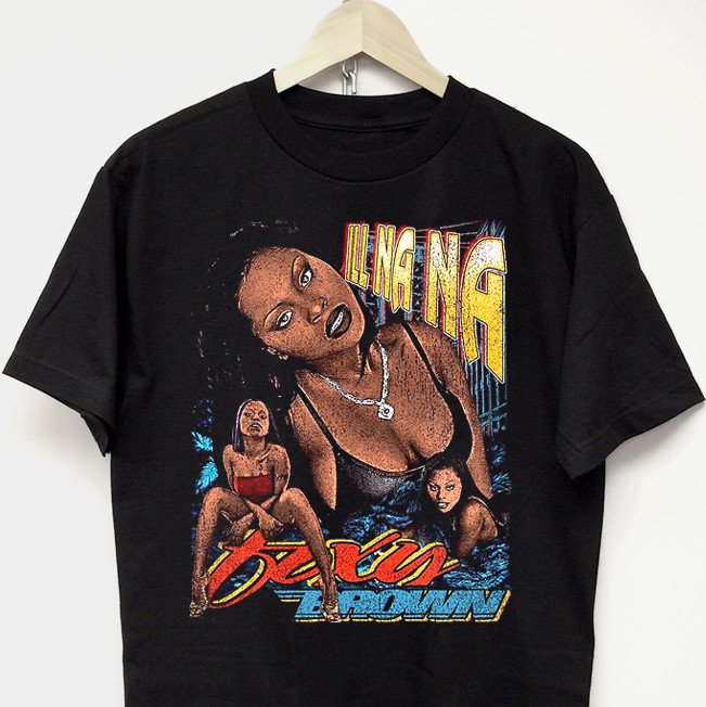 Foxy Brown Ill Nana Rap Tee vintage concert merch 90s ny hip hop graphic t shirt