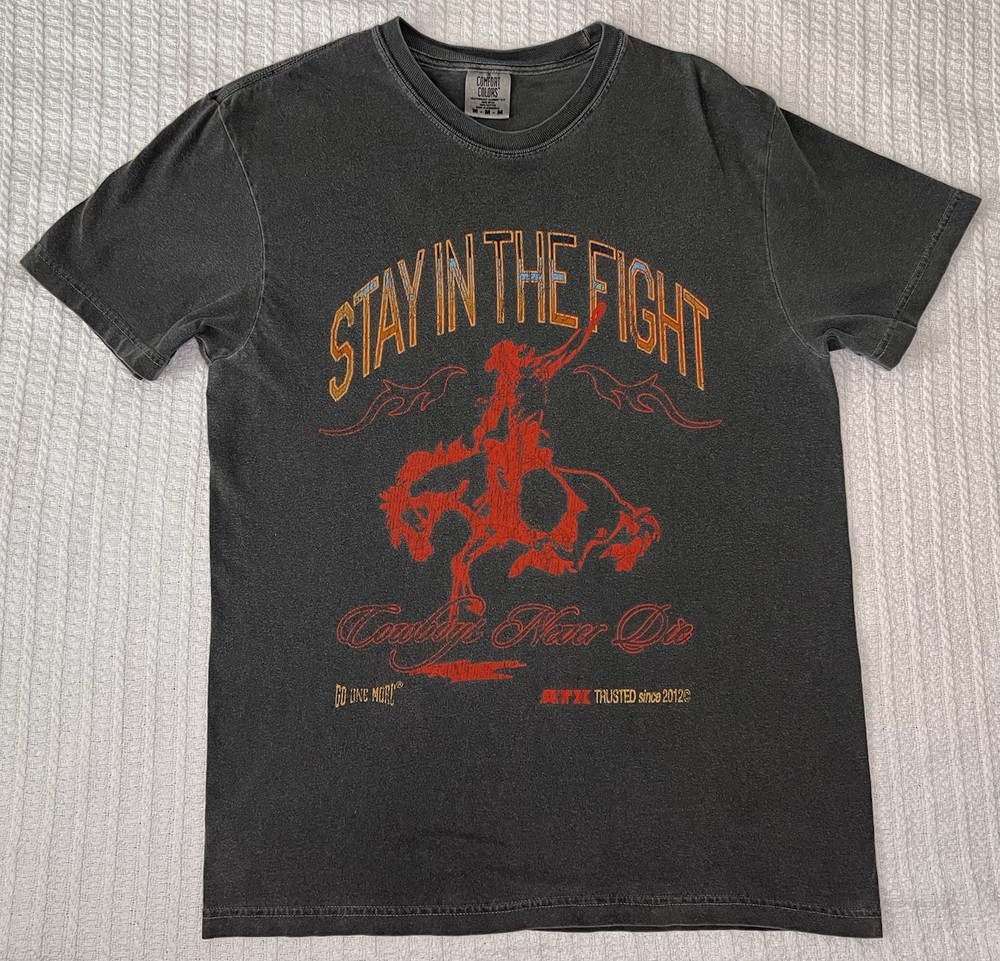 Bare Performance Nutrition Stay In The Fight Go One More BPN Shirt MD 20” X 28”