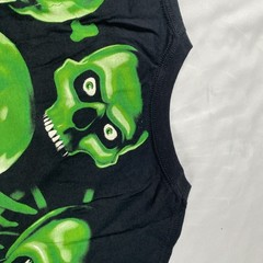 Liquid Blue Men’s 2XL Green Skulls T-Shirt 2017 NEW