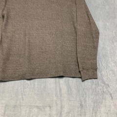 Lee Thermal Shirt Mens XL Gray Waffle Knit Regular Fit Outdoor Henley Neck