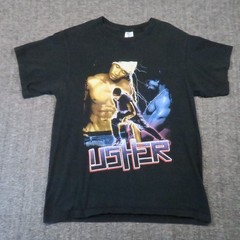Usher Kanye West The Truth Tour 2004 Graphic T-Shirt Men M Black Vintage Rap Y2k