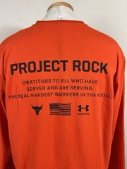 Under Armour Project Rock Graphic By Air Land Sea L/S Shirt Men’s Size XL