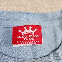 Vintage JNCO Jeans Shirt Men Small Bulldog Big Logo Blue USA Made 90s Y2K