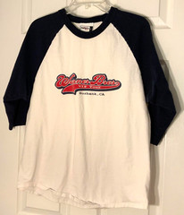 Badger Sport Warner Bros VIP Studio Tour Baseball Shirt Size L Cotton 3/4 Sleeve