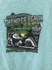 2023 Thunder Beach Panama City Beach FL 25th Anniversary T shirt Bike Rally