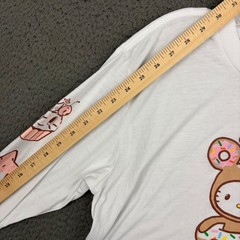 tokidoki x Hello Kitty Shirt Adult Large White Graphic Cute Long Sleeve Cotton