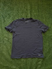 Life is Good T-Shirt Adult Size Medium Dark Blue Graphic Spellout Logo Tee