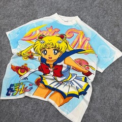 Vintage WILD OATS Sailor Moon All Over Print T-Shirt