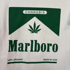Maniac Printing Cannabis Marlboro Made By God Shirt XL Made In PH