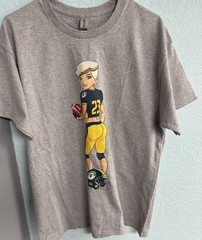 Uni Stories Branded Tee Shirt Feat Pinup Touchdown Torri Gray Men’s Sz XXL NWOT