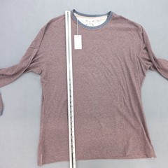 Left Coast Tee – Long Sleeve T-Shirt Mens Large Striped Cotton, Shaped – NWT