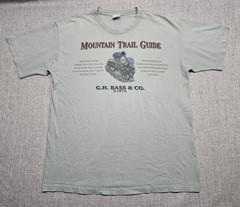 Vintage G.H. Bass Shirt Mens Large Mountain Trail Guide Biking Outdoor USA 90s