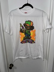 Supreme Molotov Kid Andy Howell Mens Tee Shirt White SS19 Size Medium Pre Owned
