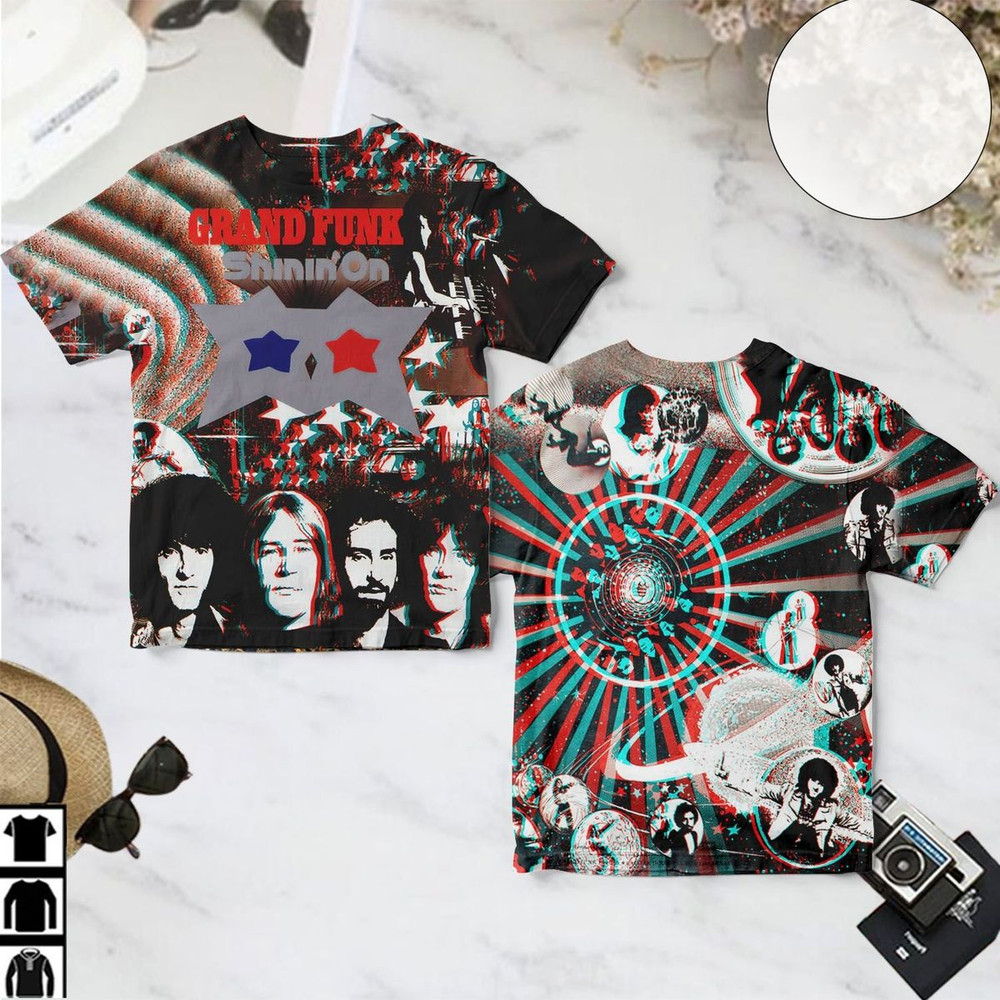Grand Funk Railroad Shinin’ On Album All Over Print S-5XL 3D Men Shirt SE1901