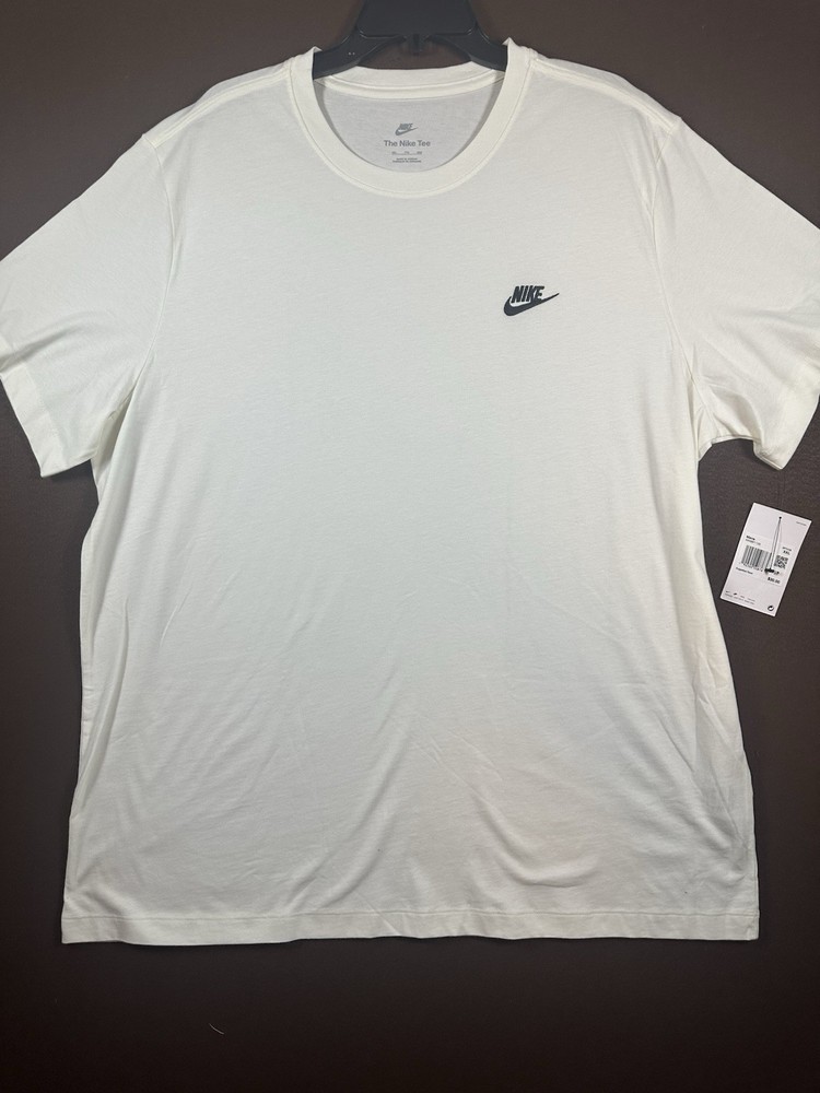Nike Sportswear Club T-Shirt White Men’s XXL AR4997-101 Short Sleeve