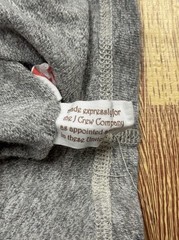 Homespun Knitwear Henley Long Sleeve Men’s Sweatshirt Size L Retro Style Grey
