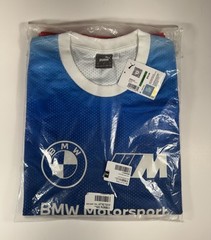 PUMA x BMW M Motorsport Shooting Shirt Blue Red Men’s Sz L *NEW* 535094-01 $70