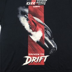 Toyota Gazoo Racing USA T-Shirt Mens Small Slim Fit Black Drifting Cars NWOT