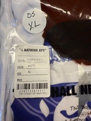 A Bathing Ape BAPE Line Camo Ape Head Playstation WHITE SIZE XL Relaxed Fit NEW