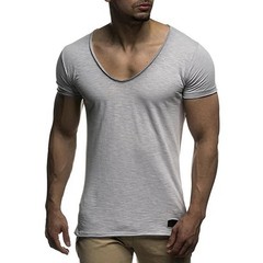 2026 New Men’s T Shirt Fashion Chicken Heart V Collar Recreation.