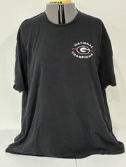 Fanatics UGA Georgia Bulldogs 2021 National Champions Shirt Black 4XL Big & Tall