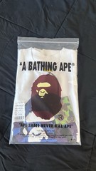 A Bathing Ape BAPE White Ape Head Logo Graphic Tee Men’s M Crew Neck SS