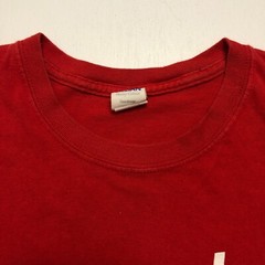 Milwaukee 2-sided Graphic T-Shirt Sz L Red Crew S/S Grunge Gildan 100% Cotton