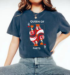 Queen of Farts Funny Meme Shirt Sarcastic Humor Tee Trendy Women Gift