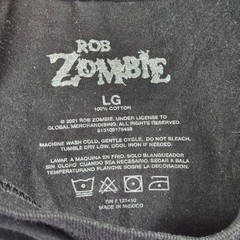 Rob Zombie T Shirt Mens LG Black Dragula Graphic Heavy Metal Tee grundge (T9)
