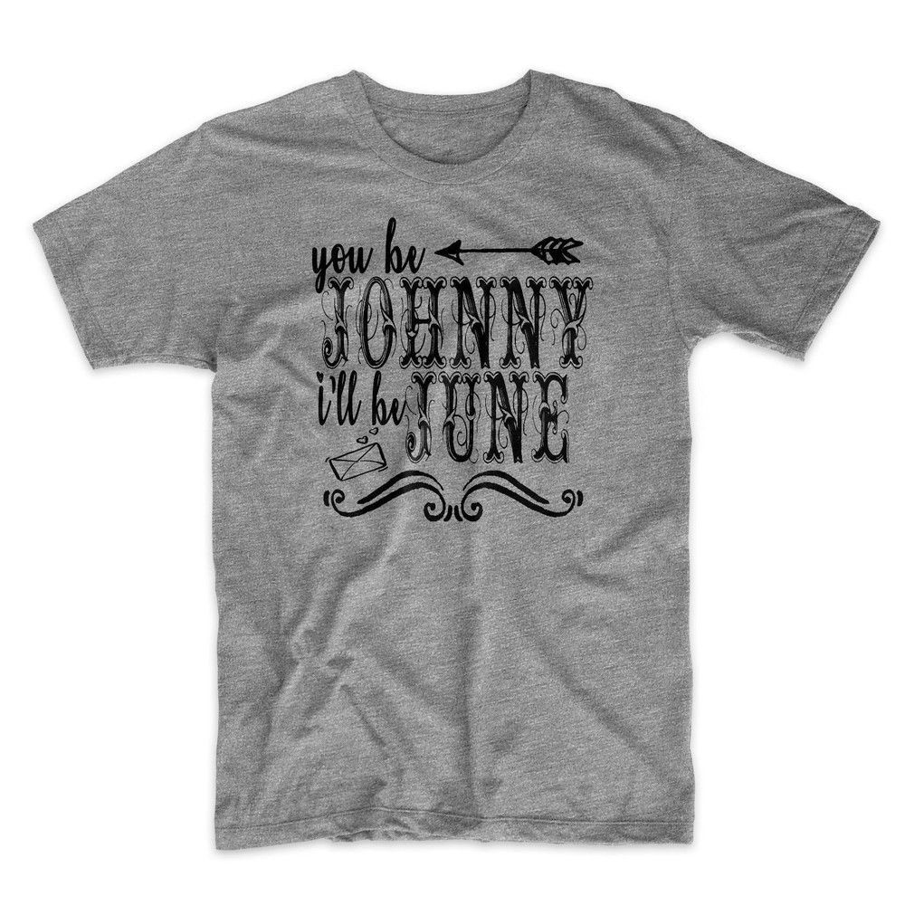 Johnny and June T-Shirt. Johnny Cash and June Carter 100% Soft Cotton Comfy Tee