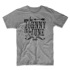 Johnny and June T-Shirt. Johnny Cash and June Carter 100% Soft Cotton Comfy Tee