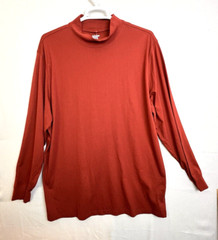 Land’s End Super T Men’s 2XL Burgundy Long Length Outdoors Casual Work Layering