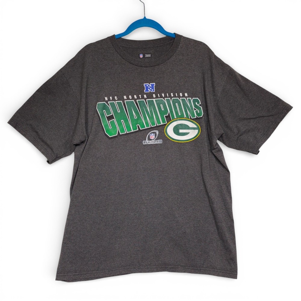 Vintage NFL Team Apparel Green Bay Packers NFC North Champions T-Shirt Men’s XL