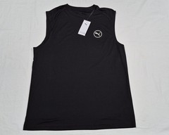 Puma Mens All In Sports Short Sleeve Sports Training Gym Level Up Tank Black