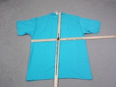 Vintage Pluma Shirt Adult Large L Blue Blank Casual Mens Heavyweight Made in USA