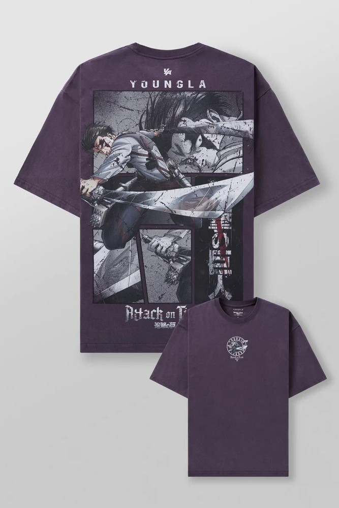 YOUNGLA – 4191 – AOT X YLA – HERO LEVI CLASSIC TEE – MEDIUM (M)