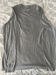 Nike Kobe Bryant Mamba Sports Academy Long Sleeve Shirt Size Medium Grey New