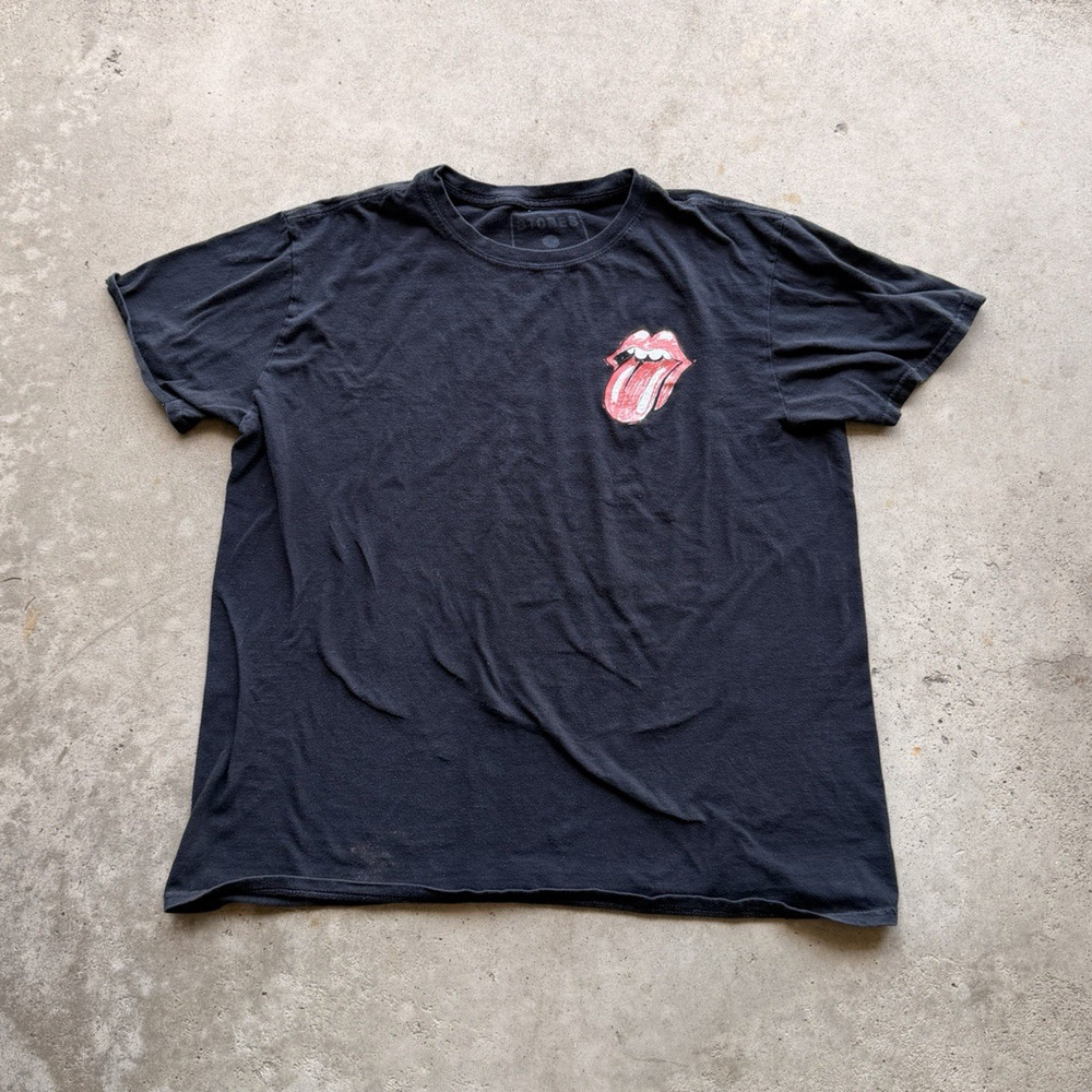 Vintage Rolling Stones Tour 2019 Black Tongue Logo Graphic Tee Short Sleeve L