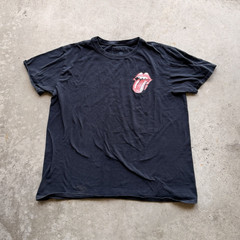 Vintage Rolling Stones Tour 2019 Black Tongue Logo Graphic Tee Short Sleeve L