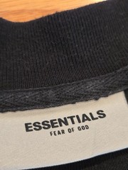 Fear of God Essentials Long Sleeve Shirt Size L Used Black FOG