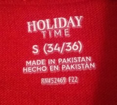 Adult Santa Suit T-Shirt S (34/36) Short Sleeve Red NEW Holiday Time