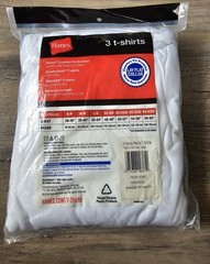 2008 Hanes Size L White ComfortSoft T-Shirts (3 Pack)-New Old Stock! Sealed!