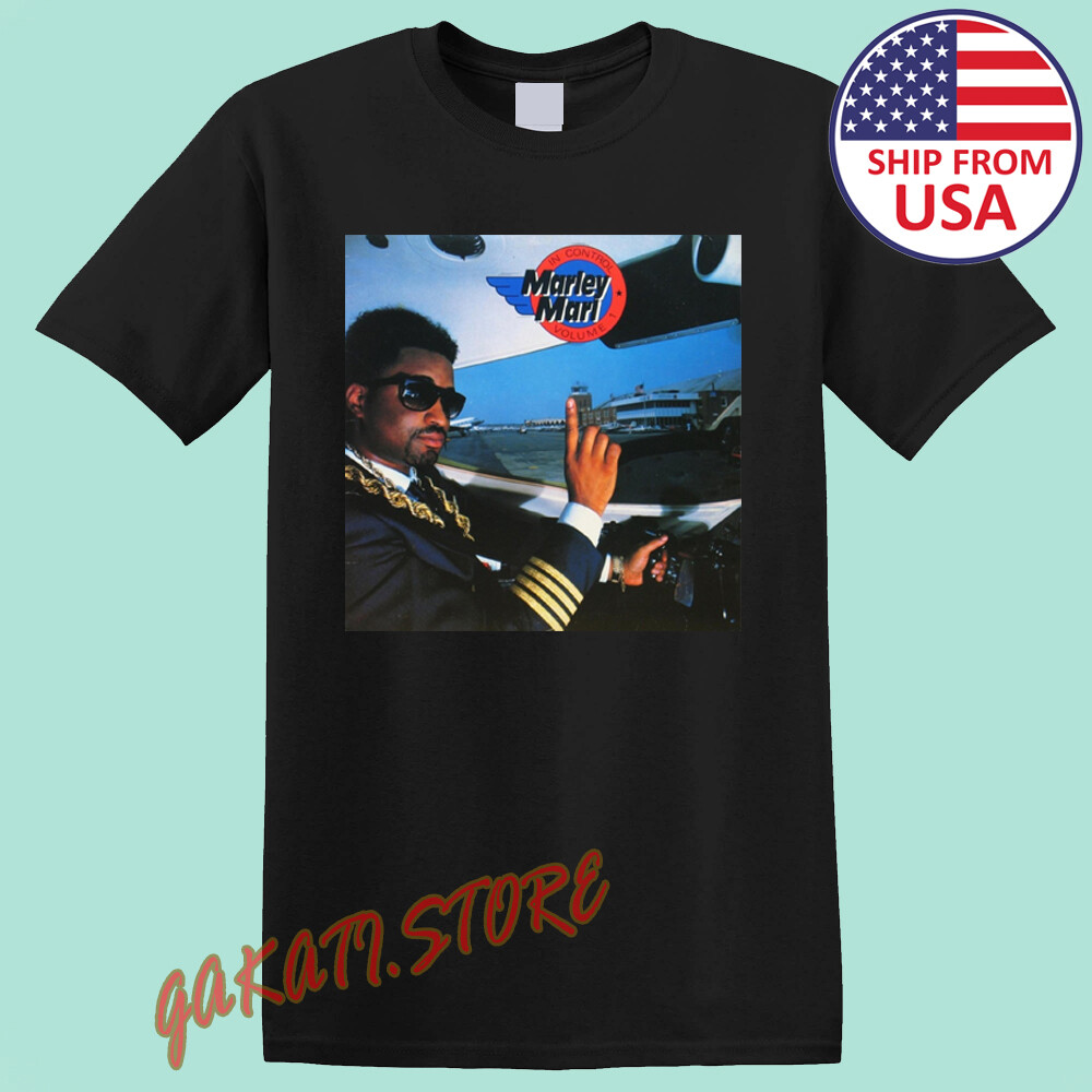 Marley Marl In Control Volume 1 Men’s Black T-Shirt Size S-5XL