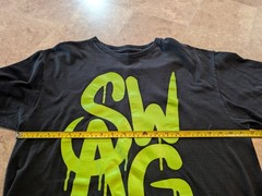 Y2k large vintage SWAG T-Shirt Green Black