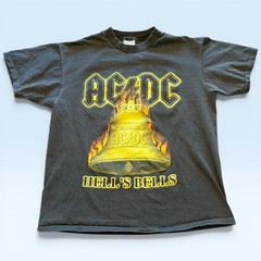 Vintage AC/DC All Sport Shirt Mens Large Black Hell’s Bells 2001 Tee T-Shirt