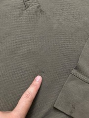 Vince Shirt Mens Size Medium Dark Olive Wafer Knit Henley Shirt Long Sleeve Slim