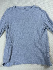 NN07 No Nationality Shirt Clive Waffle Knit Thermal Long | Gray | Size XL