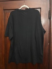 Men’s Claiborne Black Texture Stripe Crewneck Short Sleeve Casual Tee Size 2XLT