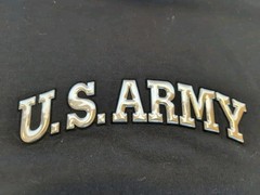 T-Shirt XL, US Army in Silver Raised Letters, UNIQUE, a Little Bling to It, NEW