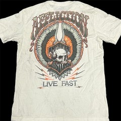 AFFLICTION American Customs GLORY BLACKLIGHT Short Sleeve Slim Fit T-shirt NWT